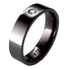 Black Titanium Ring - BLACK FLAT DIAMOND BAND - AbsoluteTitanium.com
