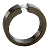 Black Zirconium Ring - Concentric