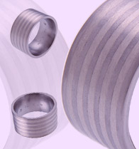 Absolute Titanium Design - Titanium engagement and wedding rings and bands - Safari Inlay