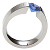 Black Titanium Ring - Half Round Classic